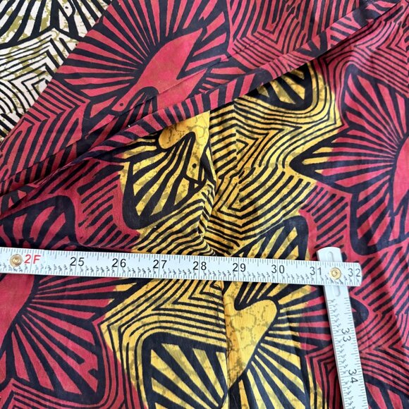 Vintage Bea Taylor Caftan Dress Batik Floral Boho Maxi 70s - Picture 3 of 7